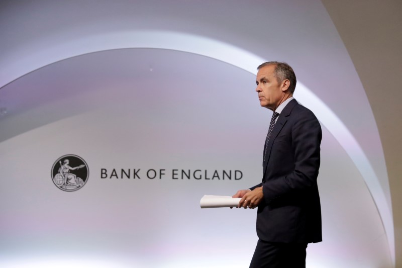 FILE PHOTO: Bank of England governor Carney speaks during a news conference at the Bank of
