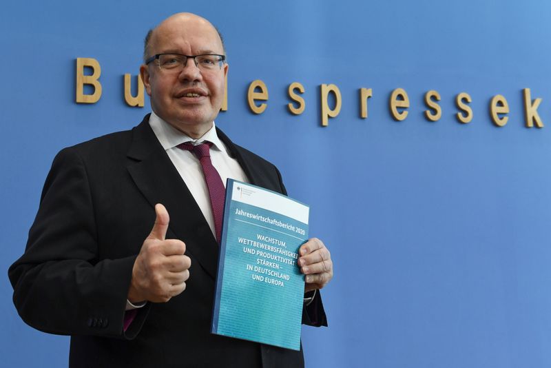 Germany's Economy and Energy Minister Altmaier presents annual economic report and coal exit