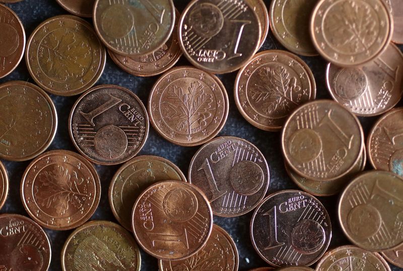 FILE PHOTO: An illustration picture shows euro cent coins