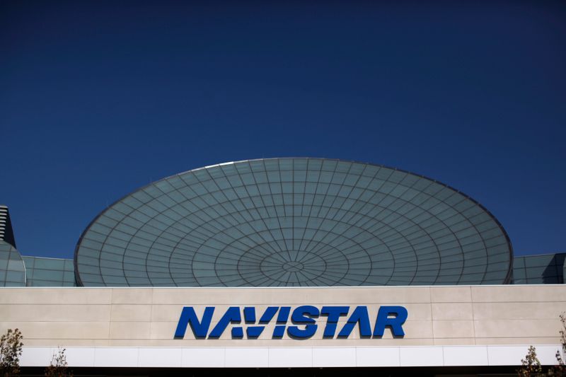 FILE PHOTO:  Exterior of Navistar office is seen in Lisle, Illinois