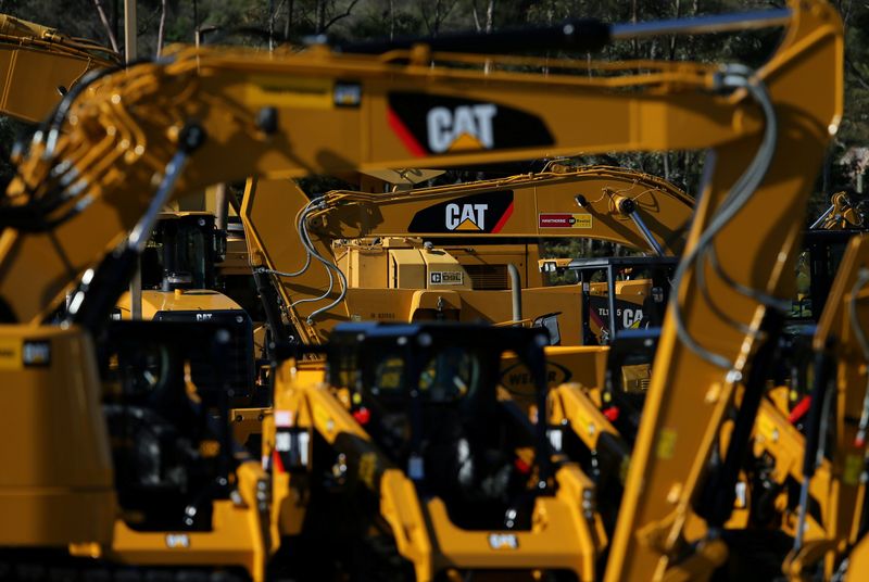 FILE PHOTO: Caterpillar equipment at a retail site in San Diego California