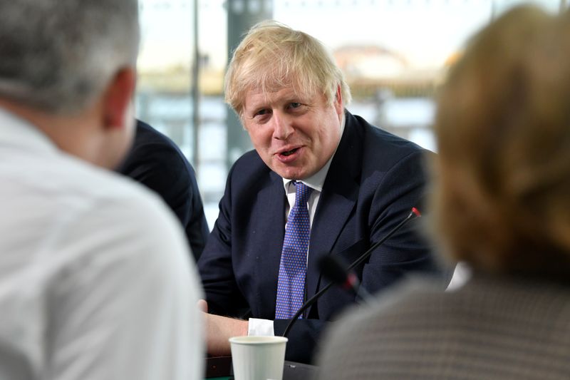 Britain's Prime Minister Boris Johnson visits Sunderland