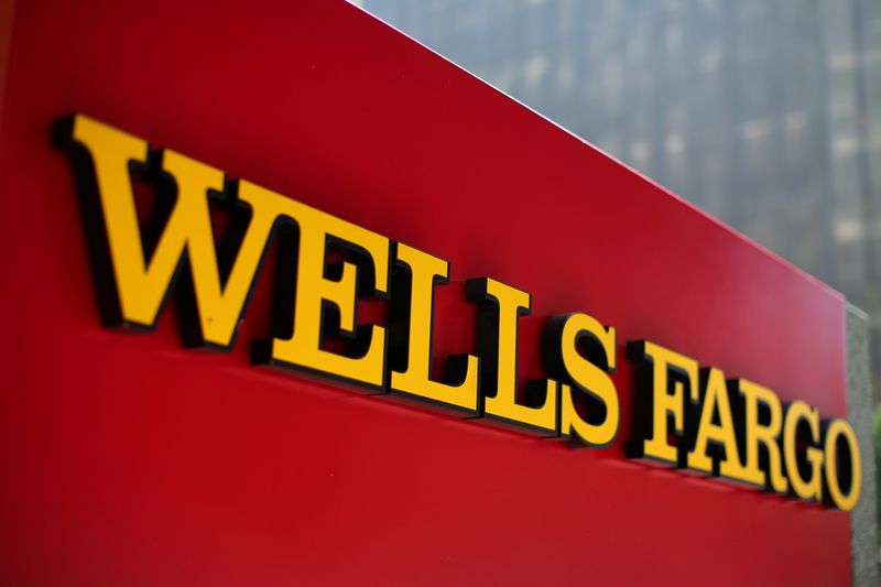 FILE PHOTO: A Wells Fargo bank sign is pictured in downtown Los Angeles