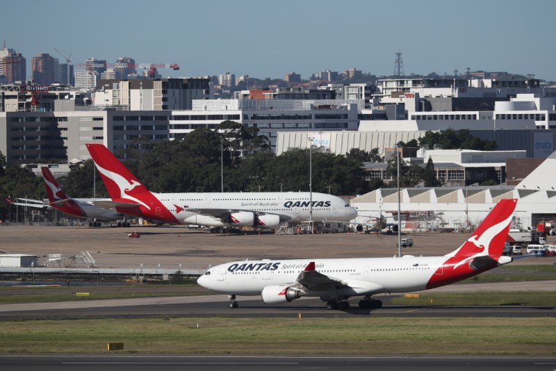 FILE PHOTO: An Air New Zealand Airbus A320 plane takes off from Kingsford Smith International