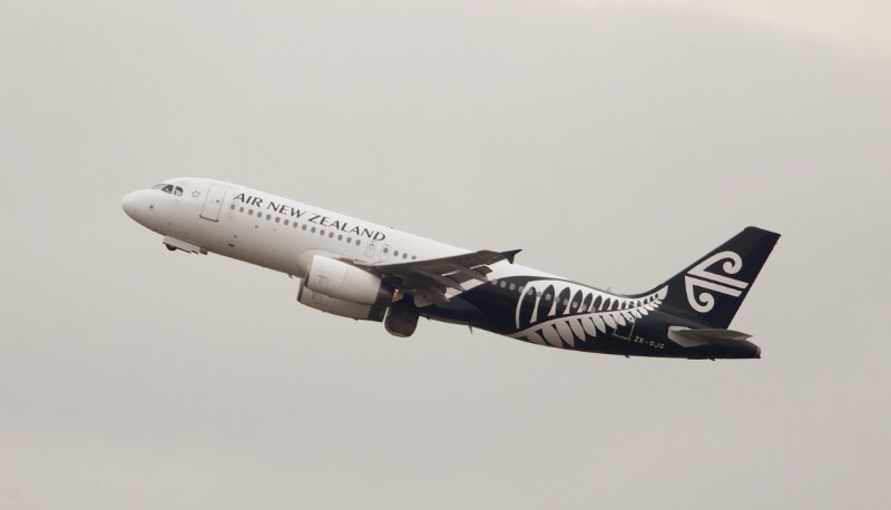 FILE PHOTO: An Air New Zealand Airbus A320 plane takes off from Kingsford Smith International