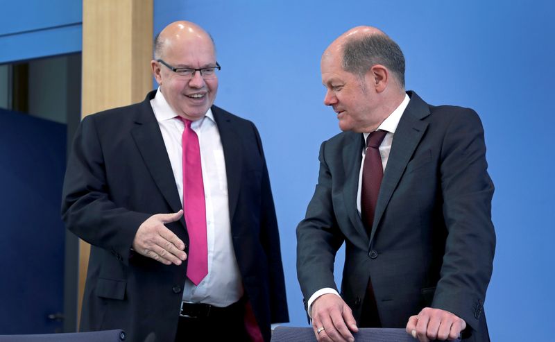 German economy and finance ministers speak on coronavirus impact, in Berlin