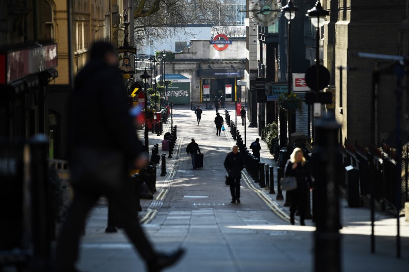 FILE PHOTO: The spread of the coronavirus disease (COVID-19) in London