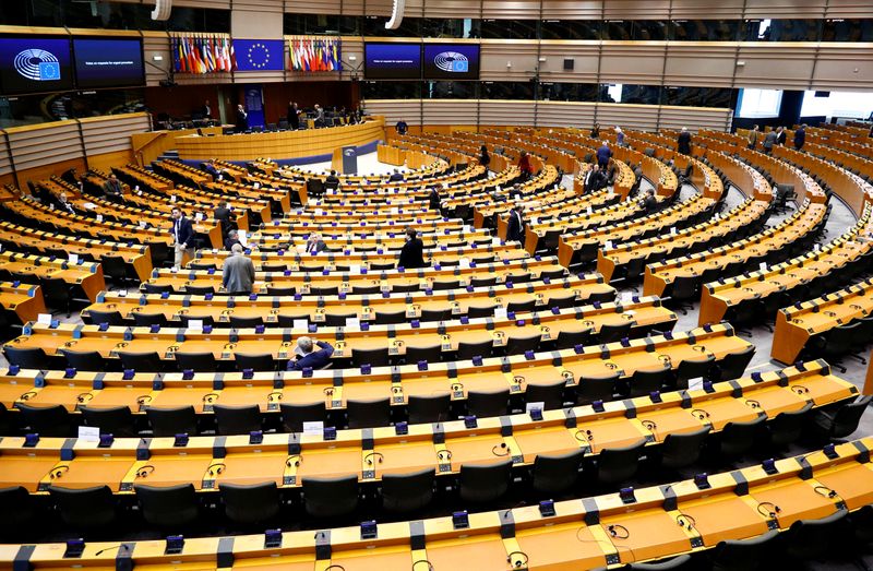 Special session of EU Parliament on coronavirus disease (COVID-19) in Brussels