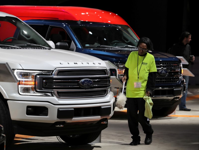 FILE PHOTO: FILE PHOTO: Ford President and CEO Jim Hackett speaks at a news conference in New