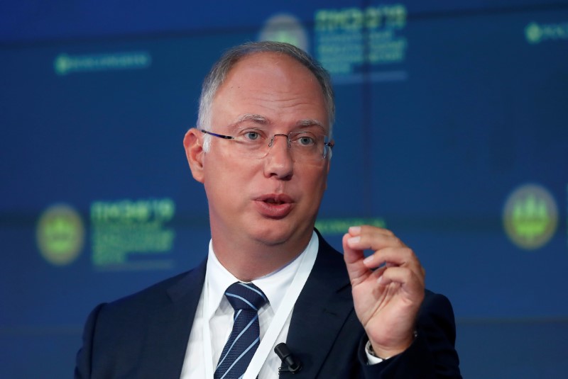 FILE PHOTO: Cheif Executive Officer of Russian Direct Investment Fund Dmitriev attends the St.