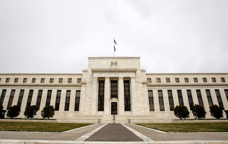 FILE PHOTO: The U.S. Federal Reserve building is pictured in Washington