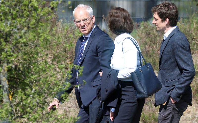 Froese, CEO of Lufthansa Aviations arrives for a meeting at the Lufthansa headquarters in