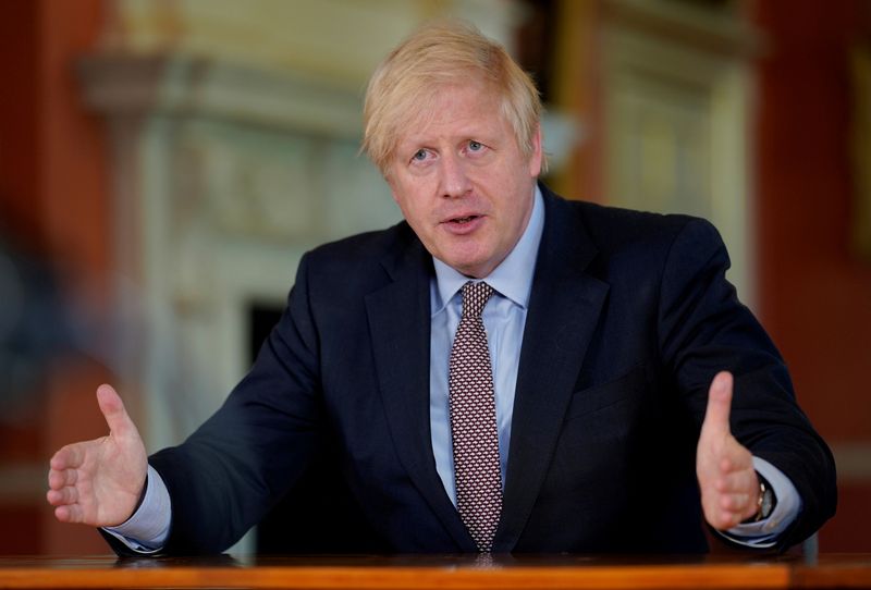 Britain's Prime Minister Boris Johnson's address to the nation from No 10 Downing Street