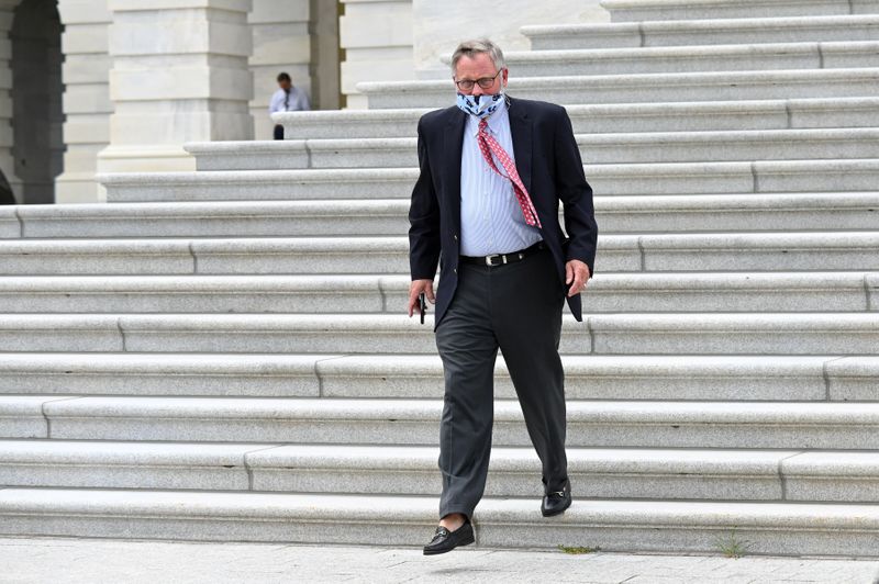 Sen. Burr leaves the U.S. Capitol after voting in Washington