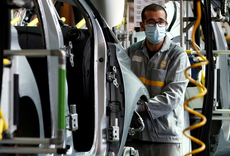 FILE PHOTO: Renault ramps up production at its factory of Flins, near Paris