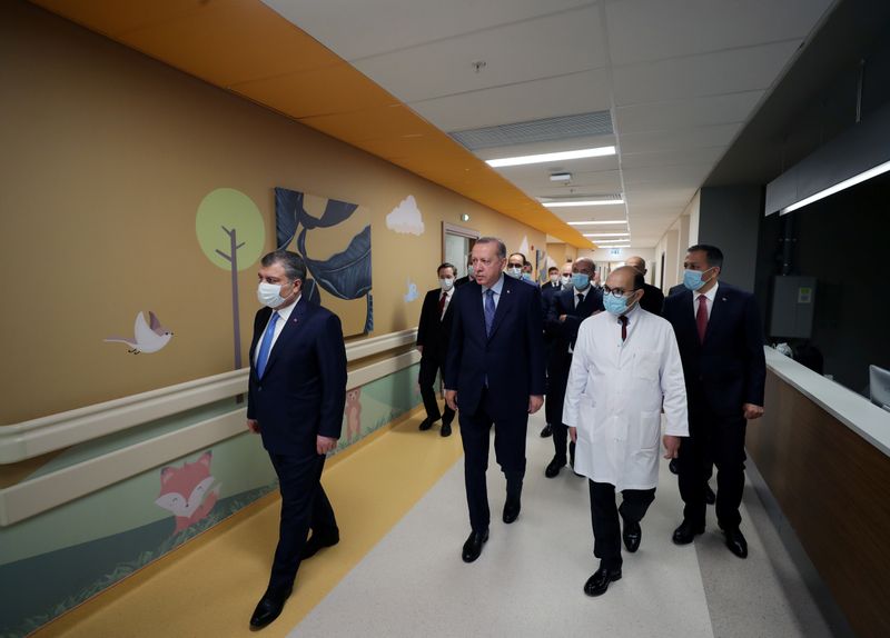 Turkish President Erdogan attends inauguration of the city’s new Basaksehir city hospital in