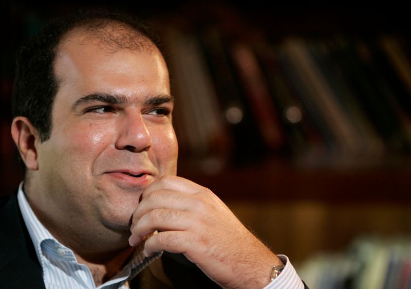 EasyGroup Chairman Stelios Haji-Ioannou speaks during an interview with Reuters in Dubai