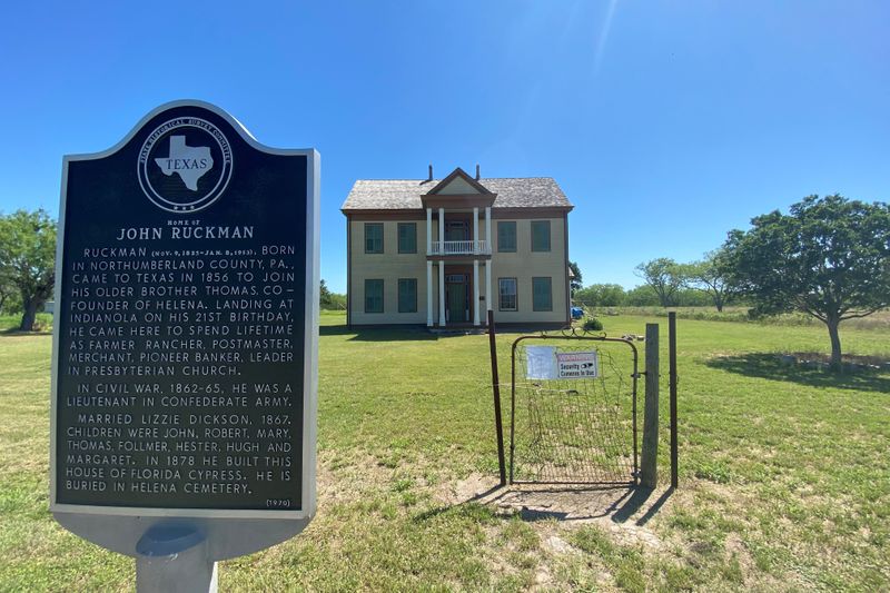 The DeWitt County courthouse is seen in Cuero