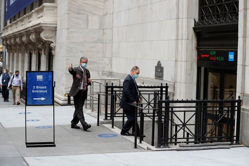 New York Stock Exchange opens during COVID-19