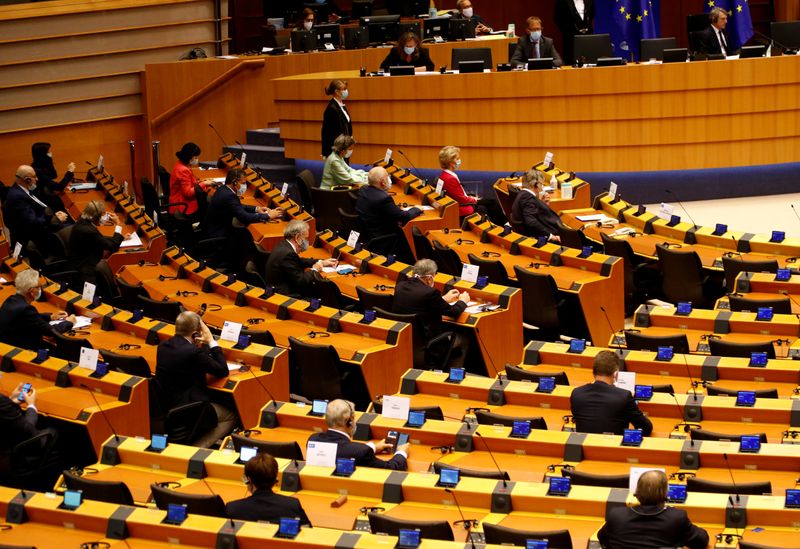 Plenary session of the European Parliament to listen a new proposal for the EU's joint 2021-27