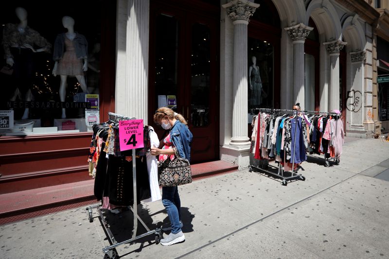 FILE PHOTO: Businesses in New York City on first day of phase two re-opening following outbreak
