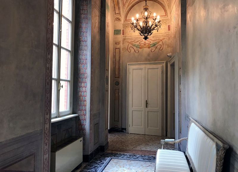A corridor of the UBI Banca's Milan offices, where CEO Victor Massiah worked during the