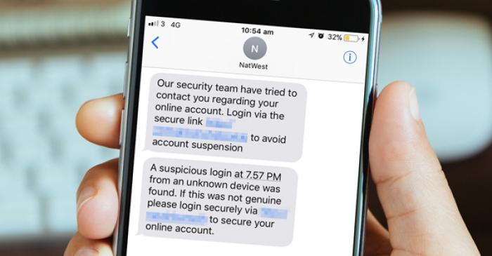 Fake NatWest text messages appearing in message threads